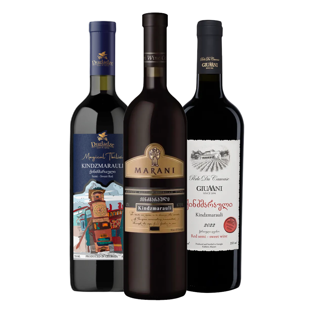 Kindzmarauli Tasting Set - Marani, Giuaani, Dugladze Magical Tbilisi
