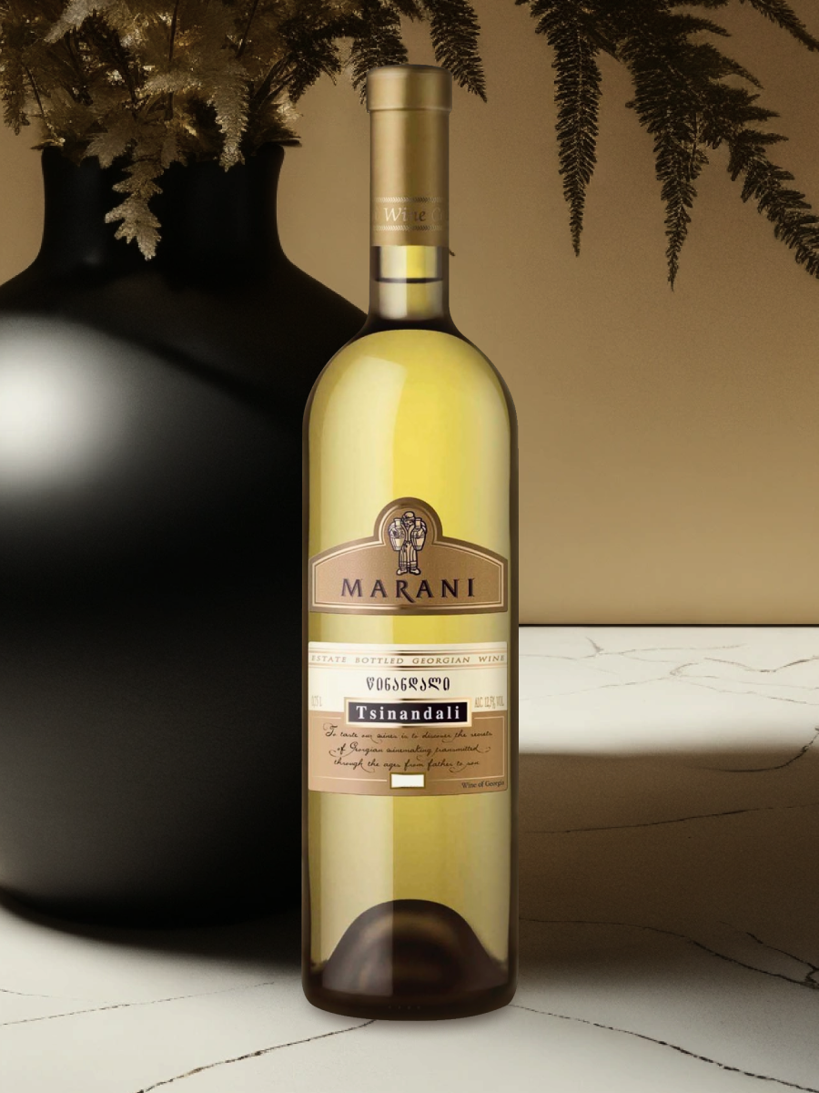 Marani Tsinandali 2018 white wine bottle