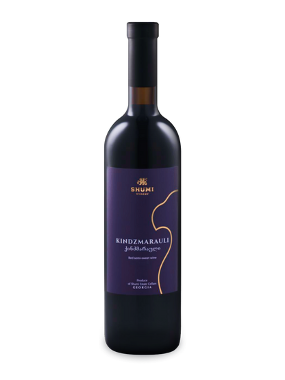 Bottle of Shumi Kindzmarauli 2022 with no background