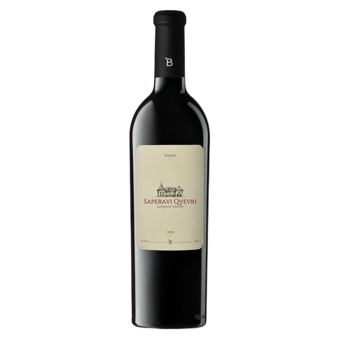 Château Buera Saperavi Qvevri red wine bottle