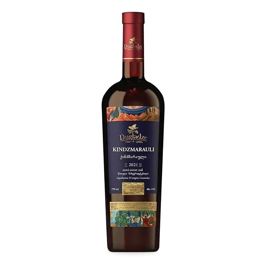 Dugladze Kindzmarauli - Semi-sweet Red Georgian wine