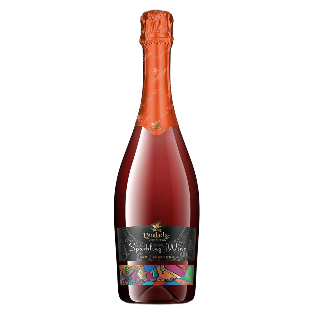 Dugladze Sparkling Wine Semi-sweet Red 