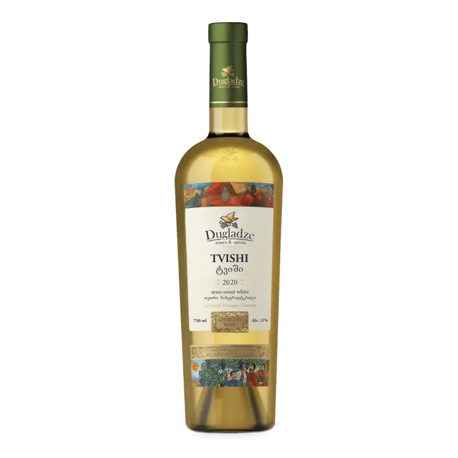 Dugladze Tvishi - Semi-sweet white Georgian wine