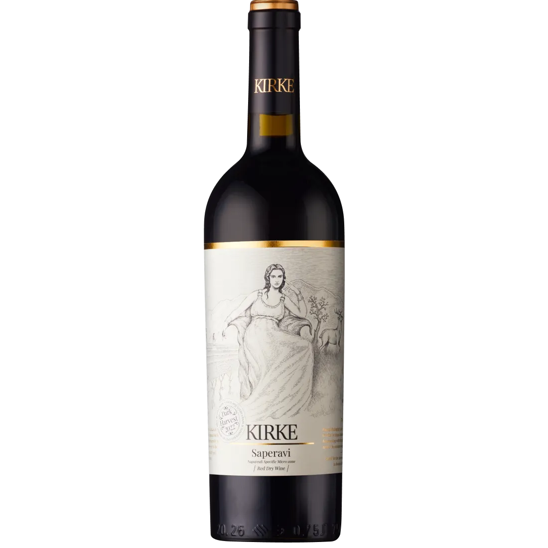 Kirke Saperavi Red Dry - Bold Georgian red wine harvested during the night