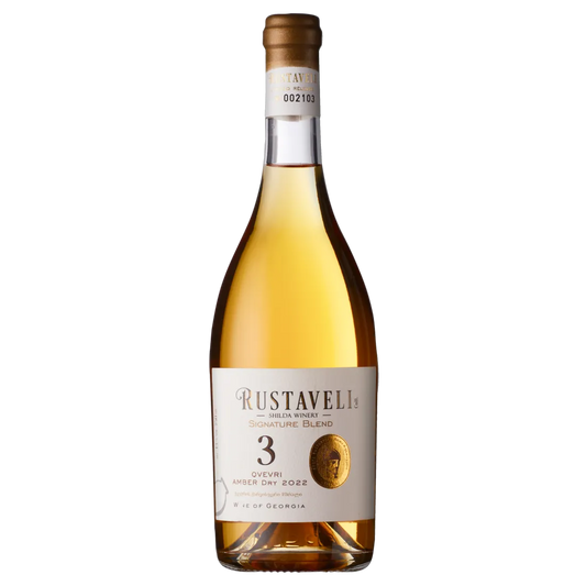 Rustaveli 3 Grapes Qvevri 2022 - Dry Georgian amber wine